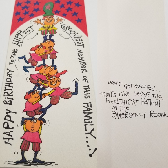 1970 Hi Brows American Greetings Birthday Card - Picture 3 of 8